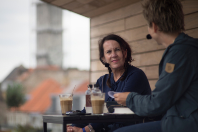 Vigdis Hjorth til DR Anbefaler på Salling Rooftop