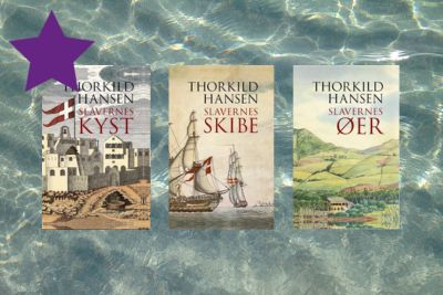 Forsiderne på de tre bøger i Thorkild Hansens slavetrilogi