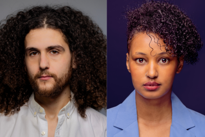 Forfatterne Elias Sadaq og Amina Elmi
