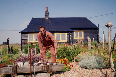 Derek Jarman i hans have i Dungeness, UK