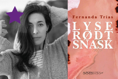 Portræt Fernanda Trias, bogforside Lyserødt snask