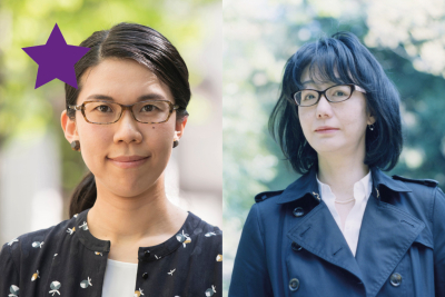 Portrætter af Hiroko Oyamada og Hiromi Kawakami