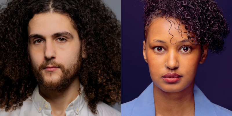 Forfatterne Elias Sadaq og Amina Elmi