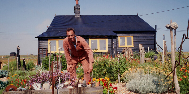 Derek Jarman i hans have i Dungeness, UK