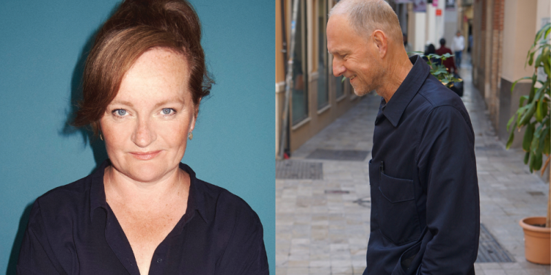 Dorthe Nors, forfatter, og Dan Ringgaard, professor i Nordisk sprog og litteratur