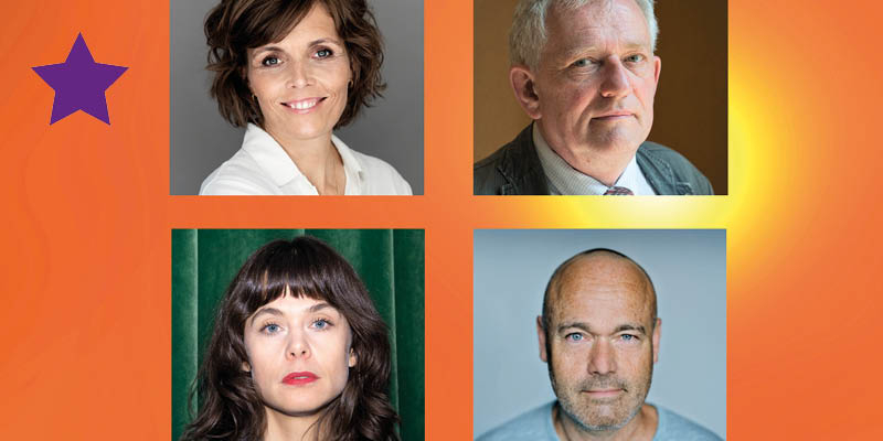 Collage med fire forfattere:<br />Anne Lise Marstrand-Jørgensen<br />Søren Ulrik Thomsen<br />Liv Nimand Duvå<br />Peter Øvig