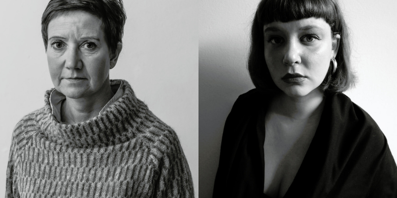 Forfatterne Louise Juhl Dalsgaard og Johanne Kirstine Fall