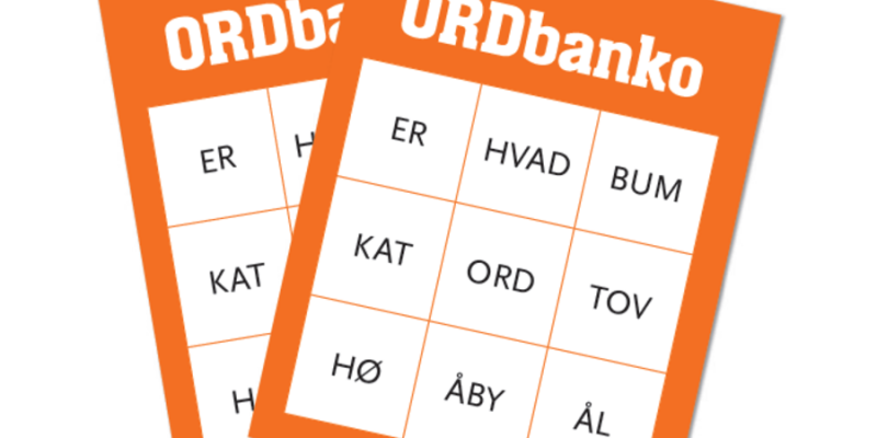 Bankoplader med ord