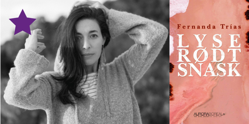 Portræt Fernanda Trias, bogforside Lyserødt snask