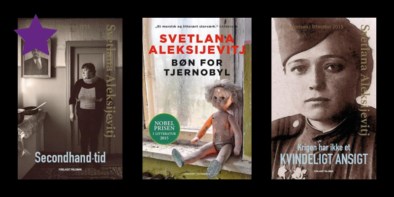Billede af Svetlana Aleksijevtijs bøger